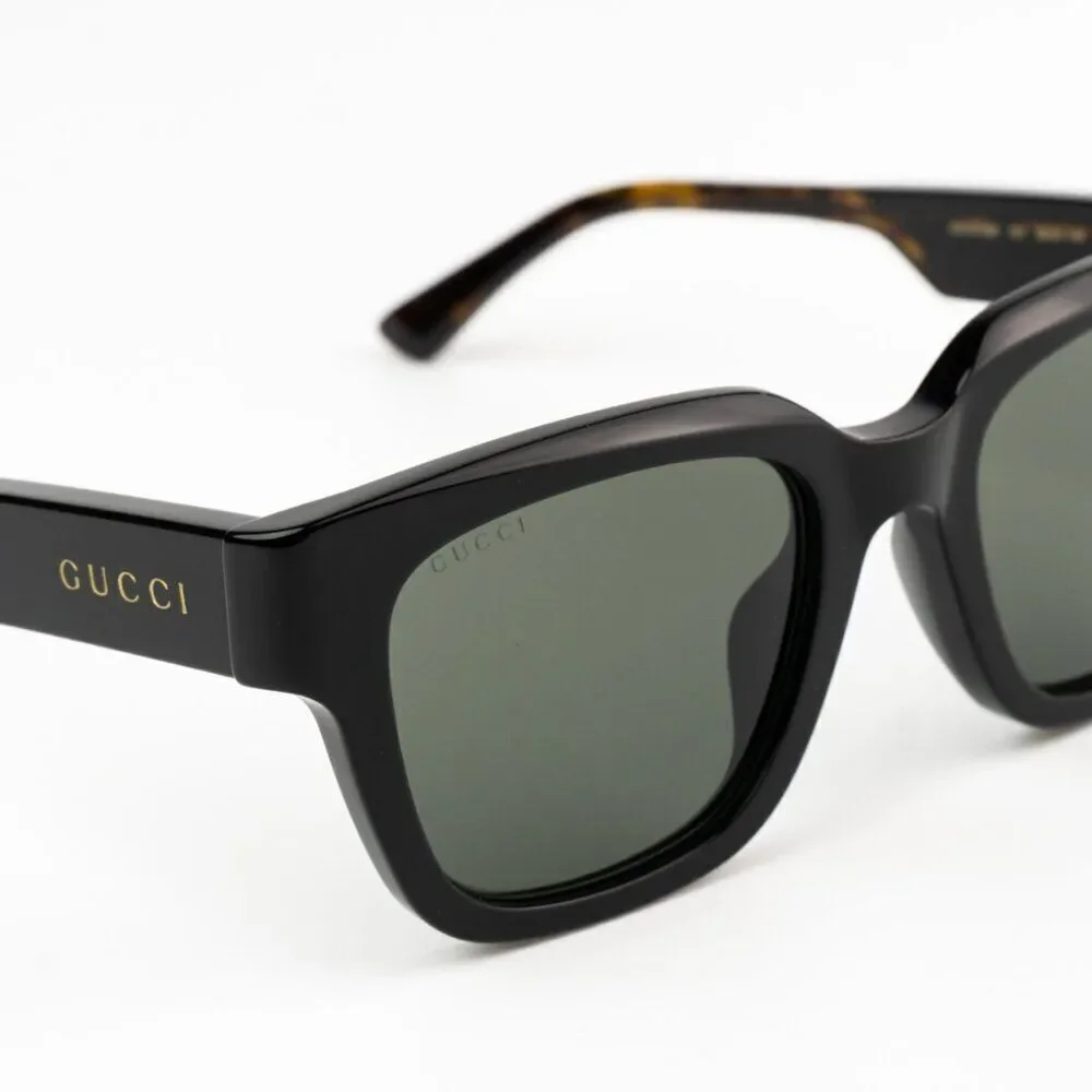 SALE! NEW Gucci GG1670SK 001 Black Havana Grey Unisex Square Sunglasses